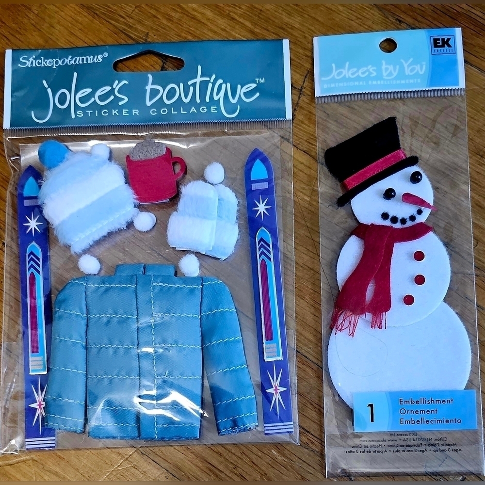 2 Pkg 3D Jolee's Stickers